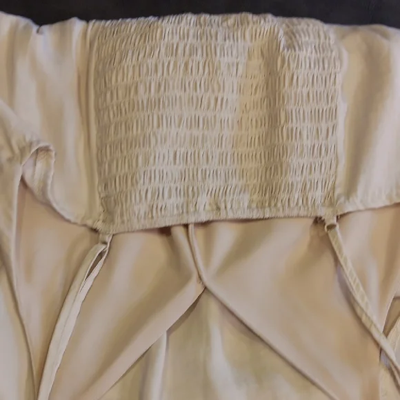 RESERVED FOR LORAINE Glam Adorable Cream Layered Romper Dress - Picture 9 of 13